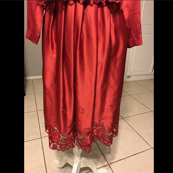 NEW Tracy Reese Red Embroidered‎ Dress [SZ 6 ] - Picture 4 of 9